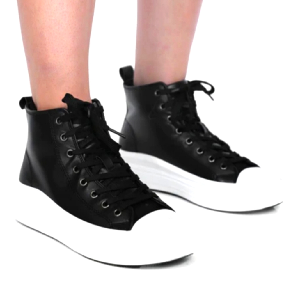 NEW! Mata Faux Leather High Top Sneakers